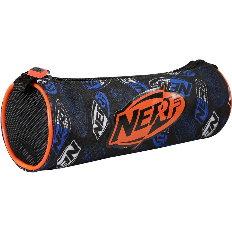 3661507868035-Trousse ronde Nerf - 1 compartiment - Noir - Kid'Abord--1