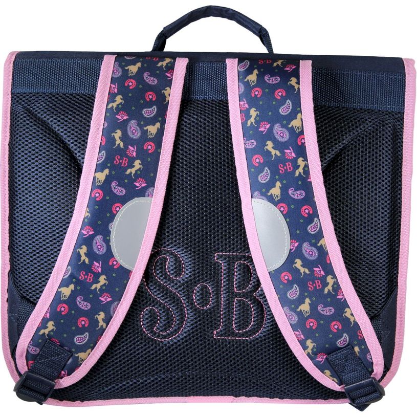 3661507963006-Cartable Stalla Bianca - 38 cm - 2 compartiments - Marine - Kid'Abord--2