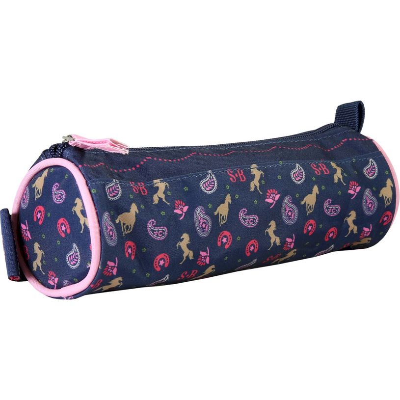 3661507968001-Trousse ronde Stalla Bianca - 1 compartiment - Marine - Kid'Abord--1