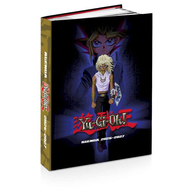 3661507955056-Agenda rembordé Yu-Gi-Oh - 1 jour par page - 12x17 cm - 2 décors assortis - Kid'Abord--1