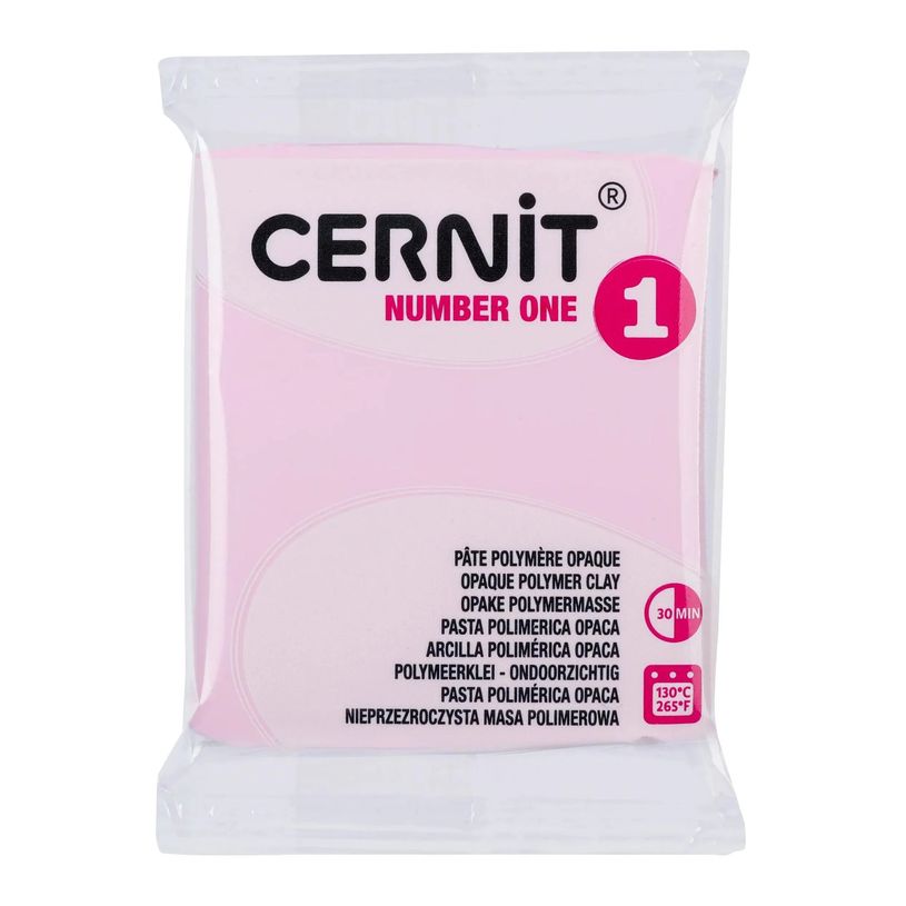 5411711465876-Cernit Number One - Pâte à modeler - 56 g - rose flamingo - argile polymère--0