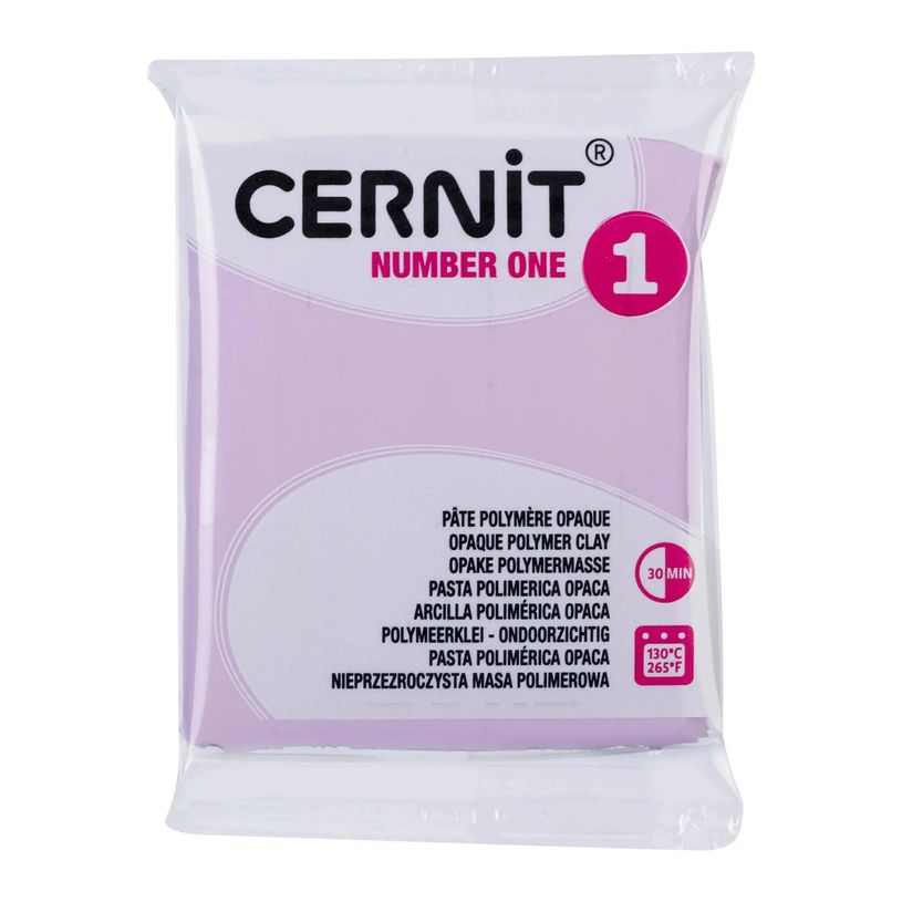 5411711466026-Cernit Number One - Pâte à modeler - 56 g - lilas clair - argile polymère--0