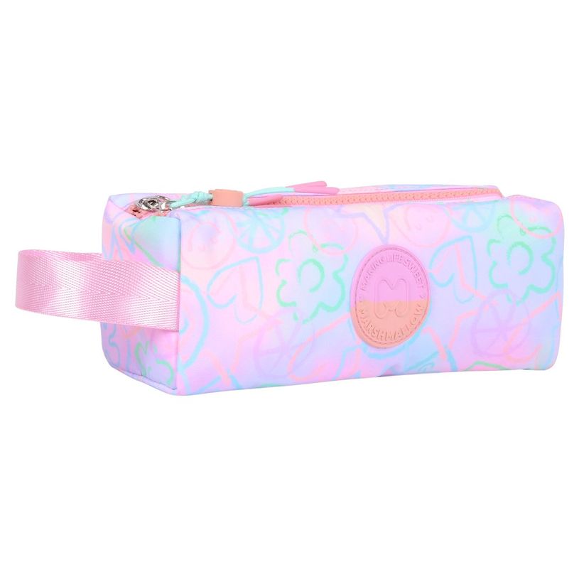 5600446660483-Trousse Marshmallow Crazy Fun - 2 compartiments - Rose - Marshmallow--1