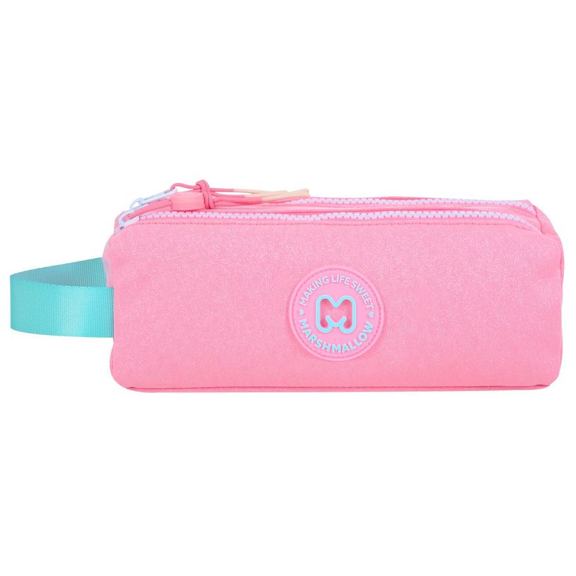 5600446660810-Trousse Marshmallow Sweet Glow - 2 compartiments - Rose - Marshmallow--2