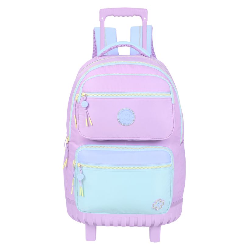 5600446661558-Sac à dos à roulettes Marshmallow Bestie - 2 compartiments - Violet - Marshmallow--0