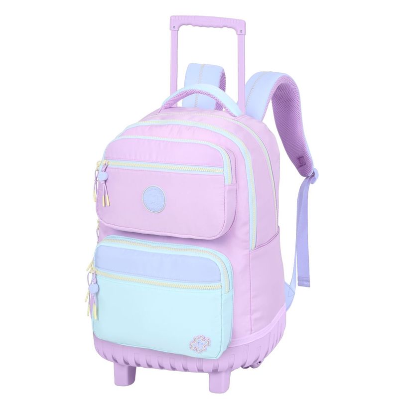 5600446661558-Sac à dos à roulettes Marshmallow Bestie - 2 compartiments - Violet - Marshmallow--1