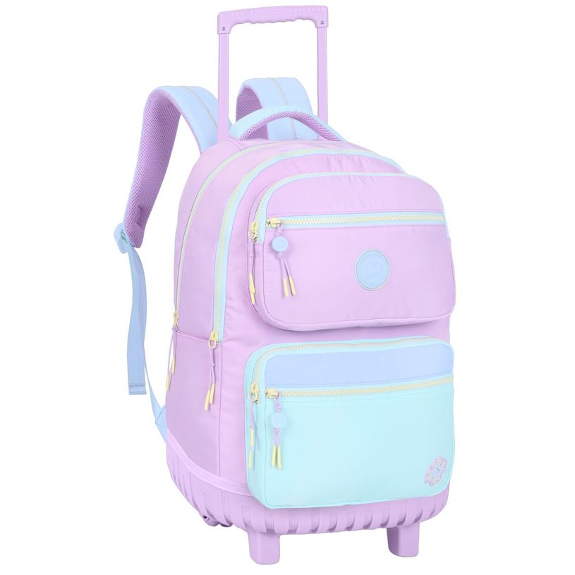 5600446661558-Sac à dos à roulettes Marshmallow Bestie - 2 compartiments - Violet - Marshmallow--2