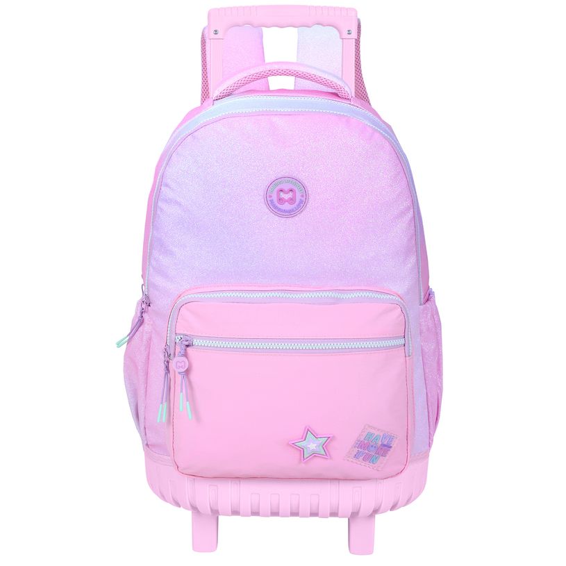 5600446661565-Sac à dos à roulettes Marshmallow Spotlight - 2 compartiments - Rose - Marshmallow--1