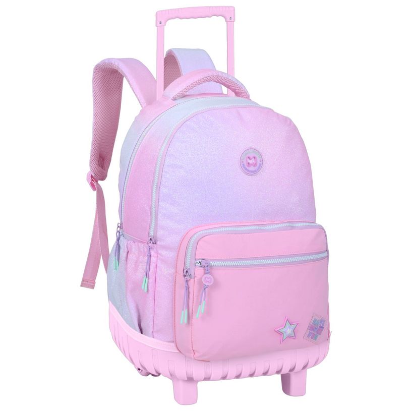 5600446661565-Sac à dos à roulettes Marshmallow Spotlight - 2 compartiments - Rose - Marshmallow--0