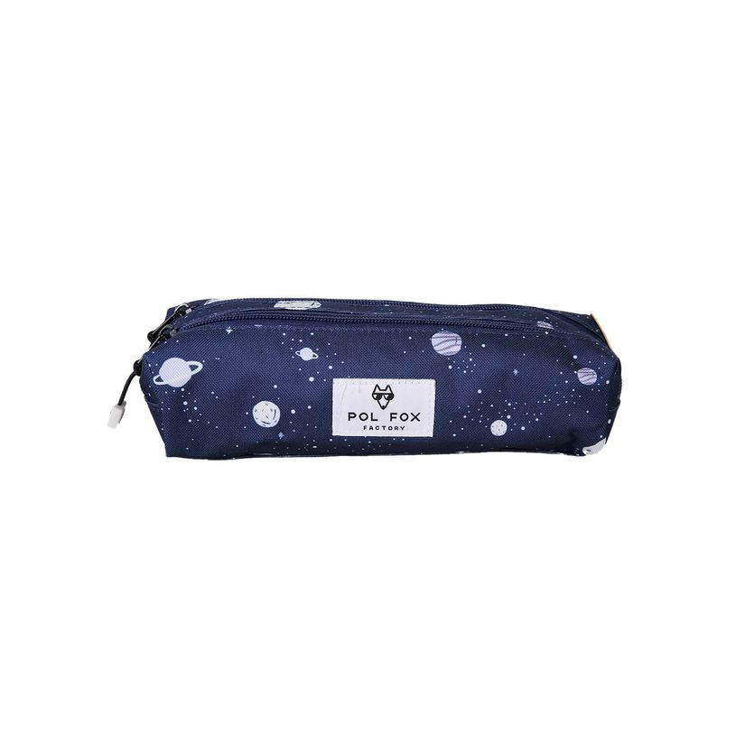 3663842010032-Trousse rectangulaire Cosmo - 2 compartiments - Marine - Pol Fox--0
