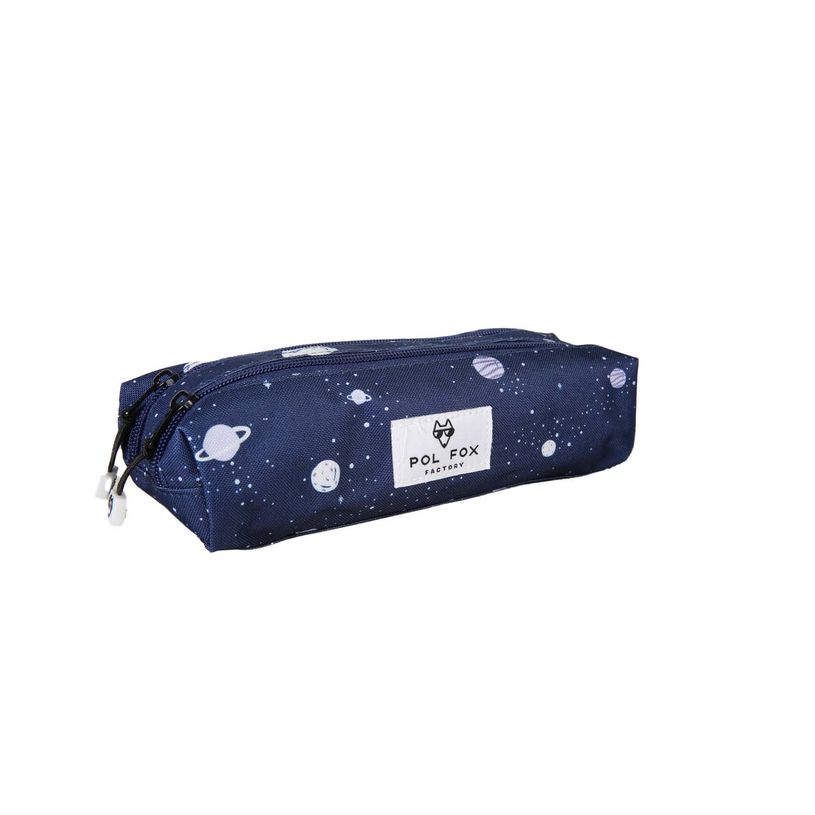 3663842010032-Trousse rectangulaire Cosmo - 2 compartiments - Marine - Pol Fox--1