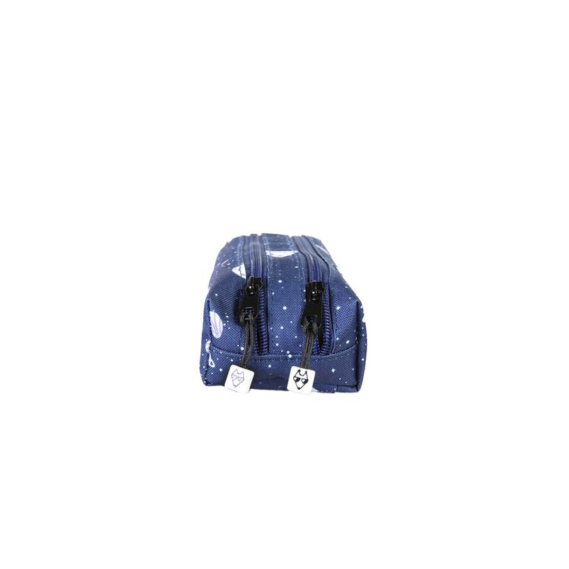 3663842010032-Trousse rectangulaire Cosmo - 2 compartiments - Marine - Pol Fox--2