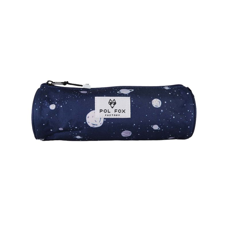 3663842010025-Trousse ronde Cosmo - 1 compartiment - Marine - Pol Fox--0