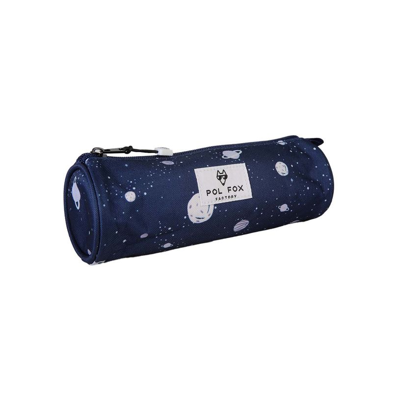 3663842010025-Trousse ronde Cosmo - 1 compartiment - Marine - Pol Fox--1