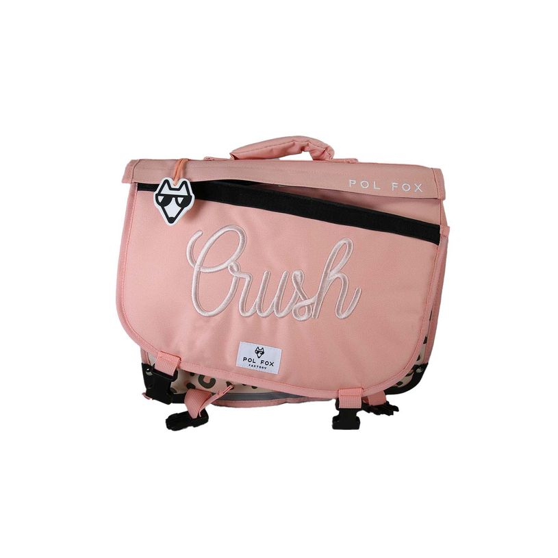 3663842009739-Cartable réversible 38 cm Crush - 2 compartiments - Rose - Pol Fox--4