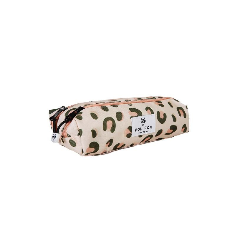 3663842009777-Trousse rectangulaire Crush - 2 compartiments - Rose - Pol Fox--1