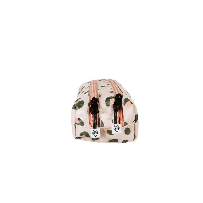 3663842009777-Trousse rectangulaire Crush - 2 compartiments - Rose - Pol Fox--2