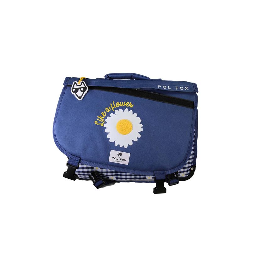3663842009524-Cartable réversible 38 cm Daisy - 2 compartiments - Marine - Pol Fox--4