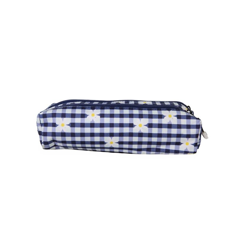 3663842009555-Trousse rectangulaire Daisy - 2 compartiments - Marine - Pol Fox--3