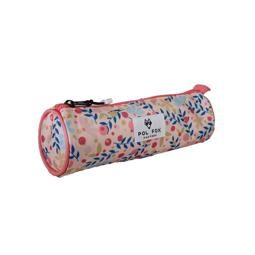 3663842009715-Trousse ronde Happy Blush - 1 compartiment - Rose - Pol Fox--1