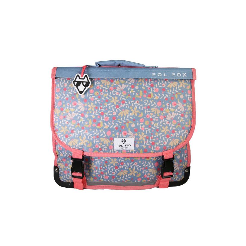 3663842009616-Cartable réversible 38 cm Happy Jean - 2 compartiments - Bleu - Pol Fox--5
