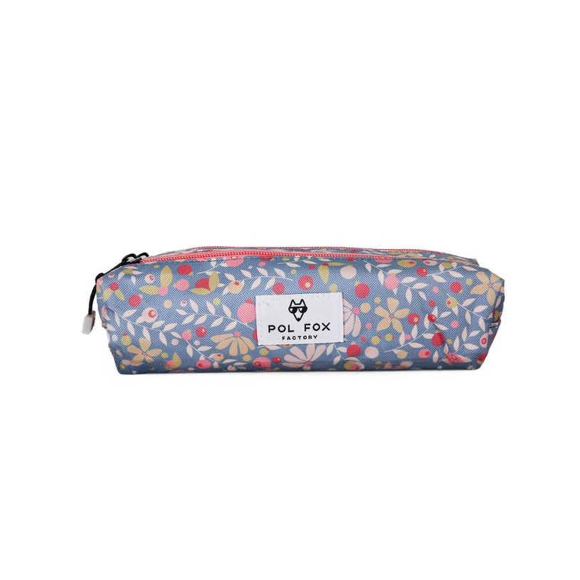 3663842009661-Trousse rectangulaire Happy Jean - 2 compartiments - Bleu - Pol Fox--0