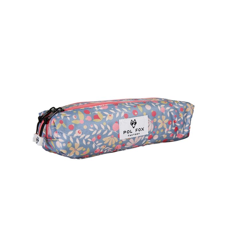 3663842009661-Trousse rectangulaire Happy Jean - 2 compartiments - Bleu - Pol Fox--1