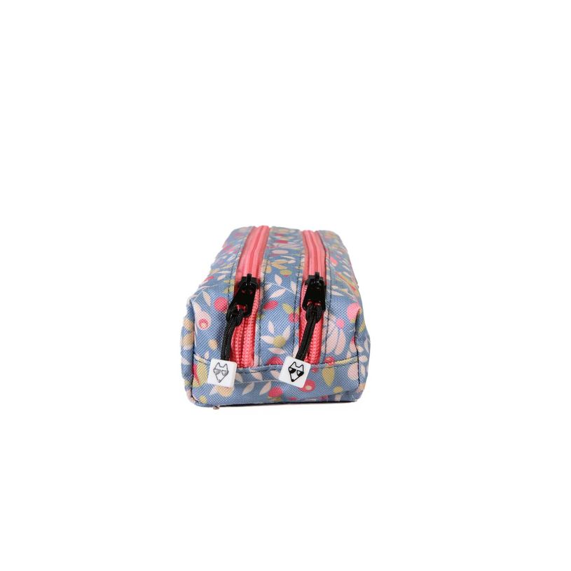 3663842009661-Trousse rectangulaire Happy Jean - 2 compartiments - Bleu - Pol Fox--2