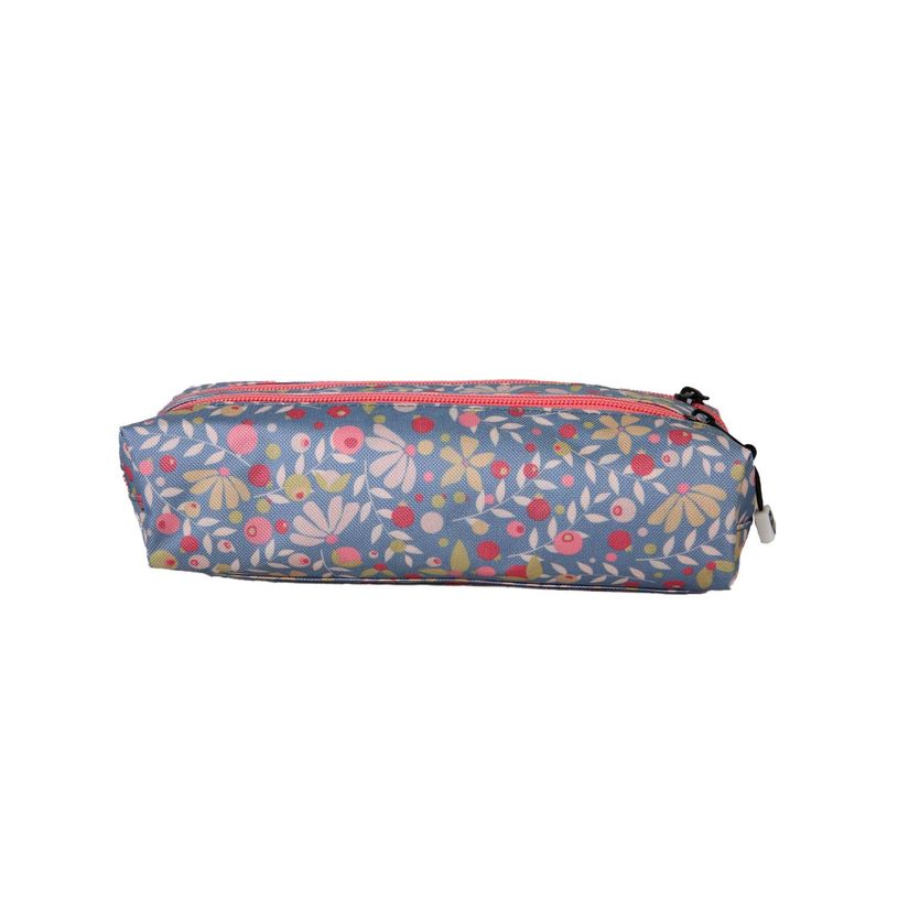 3663842009661-Trousse rectangulaire Happy Jean - 2 compartiments - Bleu - Pol Fox--3