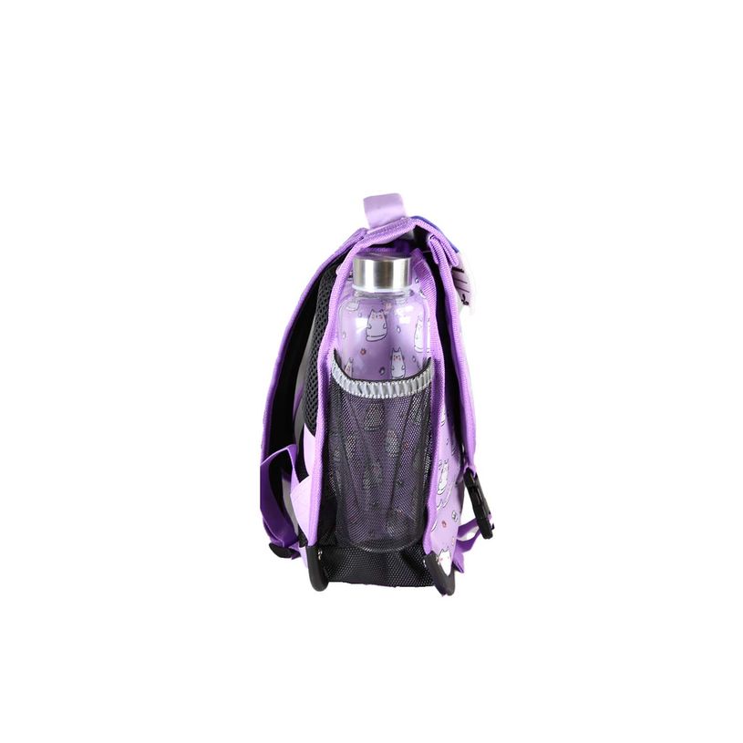 3663842009418-Cartable réversible 35 cm Hello - 1 compartiment - Violet - Pol Fox--2