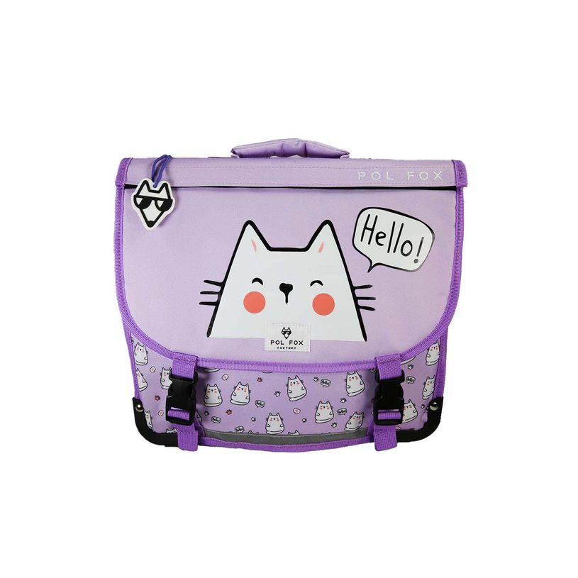 3663842009425-Cartable réversible 38 cm Hello - 2 compartiments - Violet - Pol Fox--5