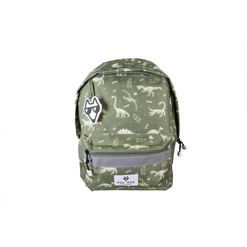 3663842009852-Sac à dos maternelle Jurassic - 1 compartiment - Vert - Pol Fox--0