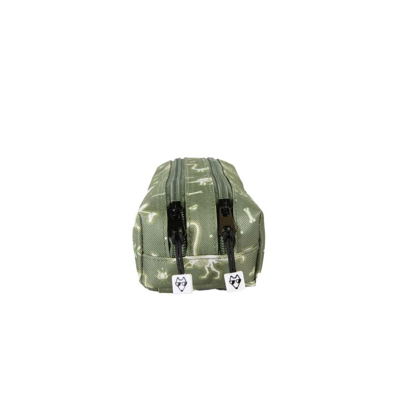 3663842009876-Trousse rectangulaire Jurassic - 2 compartiments - Vert - Pol Fox--2