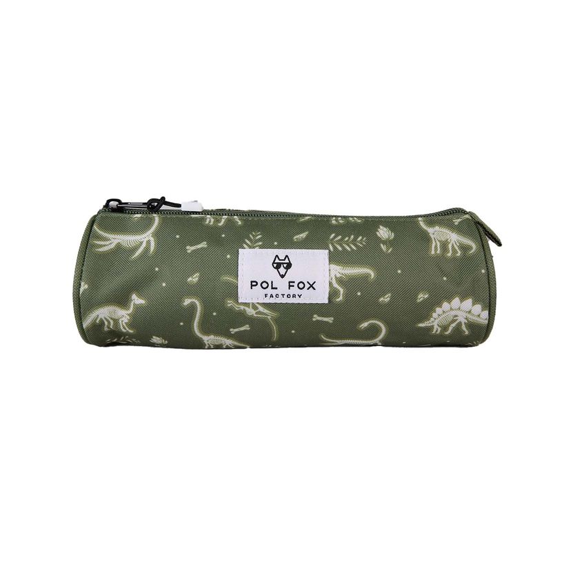 3663842009869-Trousse ronde Jurassic - 1 compartiment - Vert - Pol Fox--0