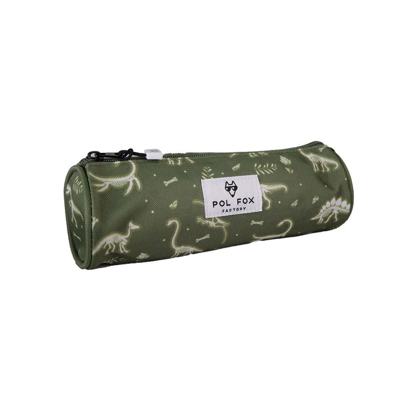 3663842009869-Trousse ronde Jurassic - 1 compartiment - Vert - Pol Fox--1