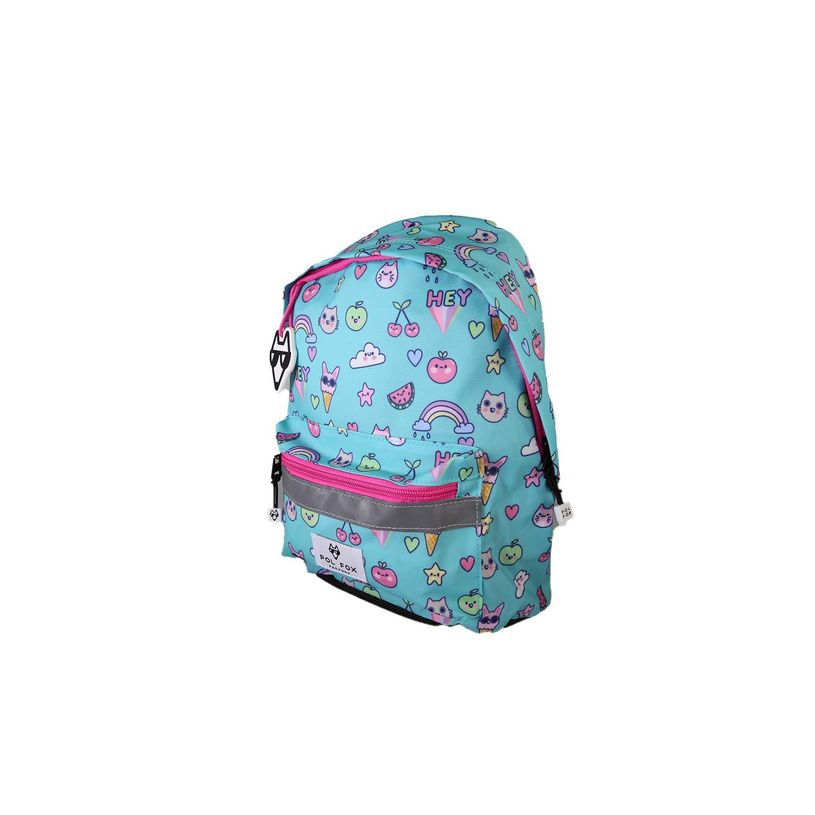 3663842009388-Sac à dos maternelle Kawai - 1 compartiment - Bleu - Pol Fox--1