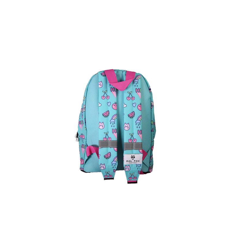 3663842009388-Sac à dos maternelle Kawai - 1 compartiment - Bleu - Pol Fox--3