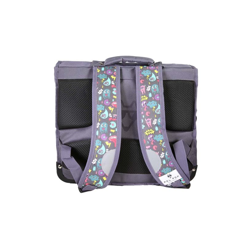 3663842010049-Cartable réversible 38 cm Rider - 2 compartiments - Vert - Pol Fox--3