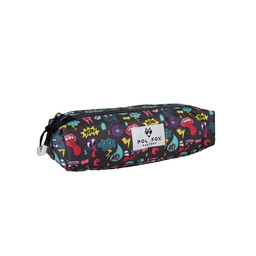 3663842010070-Trousse rectangulaire Rider - 2 compartiments - Vert - Pol Fox--1