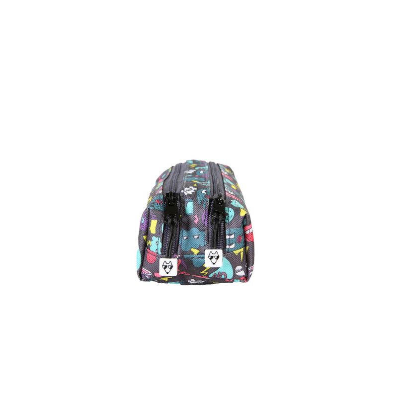 3663842010070-Trousse rectangulaire Rider - 2 compartiments - Vert - Pol Fox--2