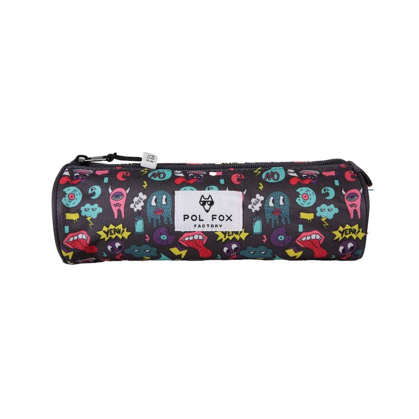 3663842010063-Trousse ronde Rider - 1 compartiment - Vert - Pol Fox--0