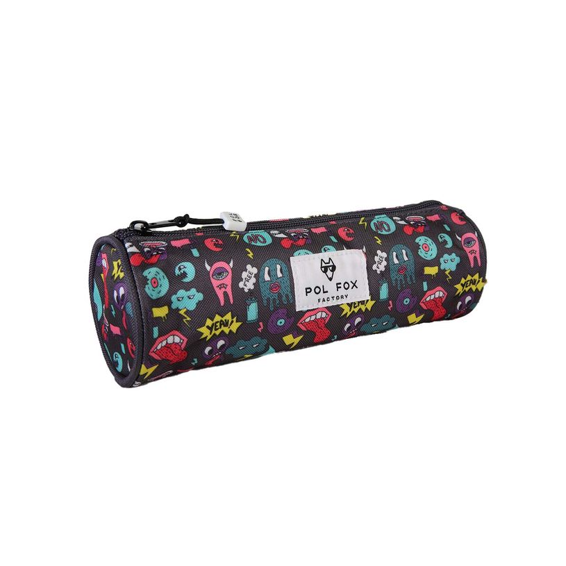 3663842010063-Trousse ronde Rider - 1 compartiment - Vert - Pol Fox--1