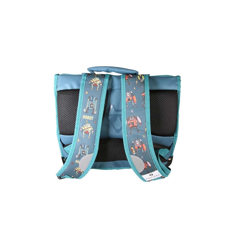 3663842009791-Cartable réversible 38 cm Robot - 2 compartiments - Marine - Pol Fox--3
