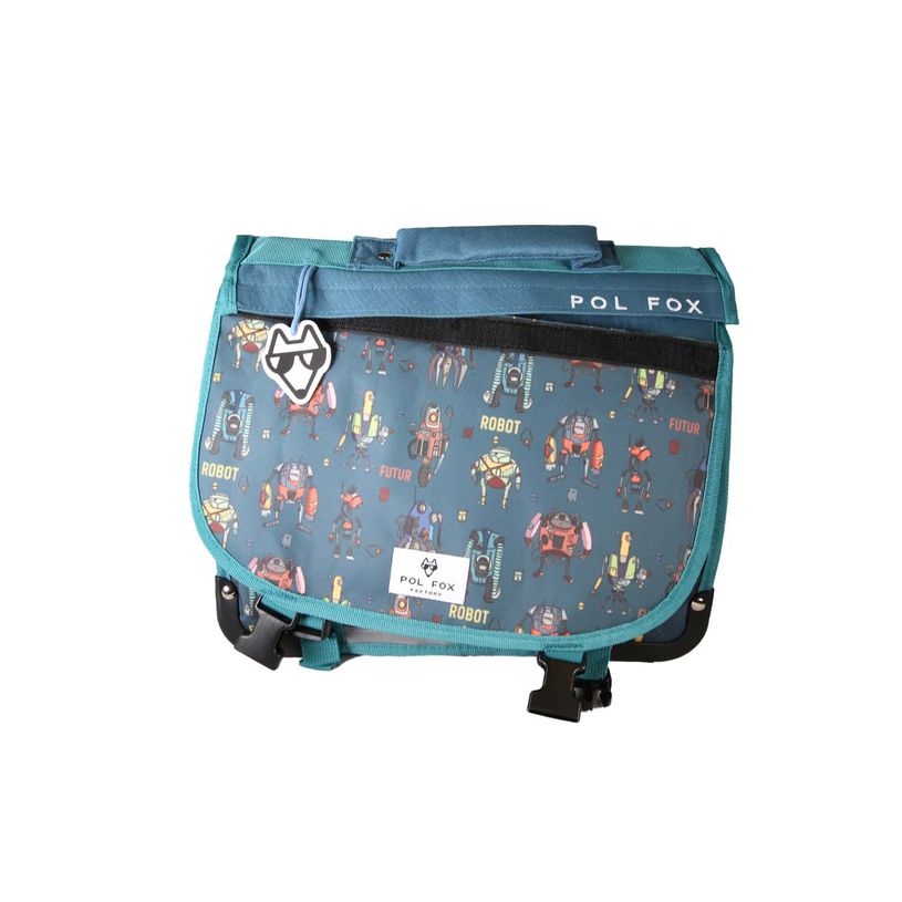 3663842009791-Cartable réversible 38 cm Robot - 2 compartiments - Marine - Pol Fox--4