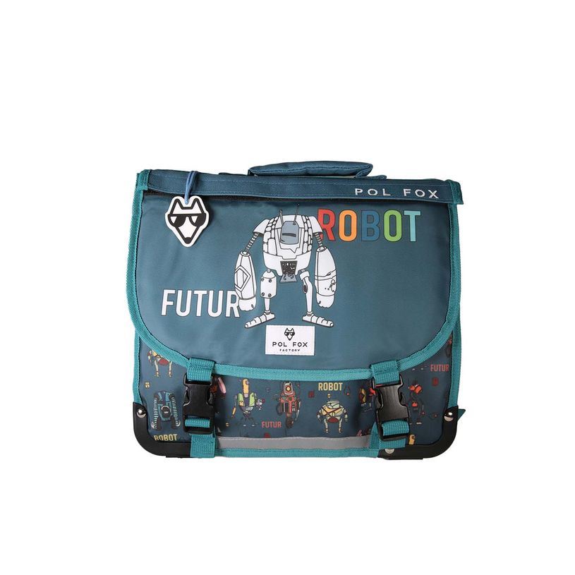 3663842009791-Cartable réversible 38 cm Robot - 2 compartiments - Marine - Pol Fox--5
