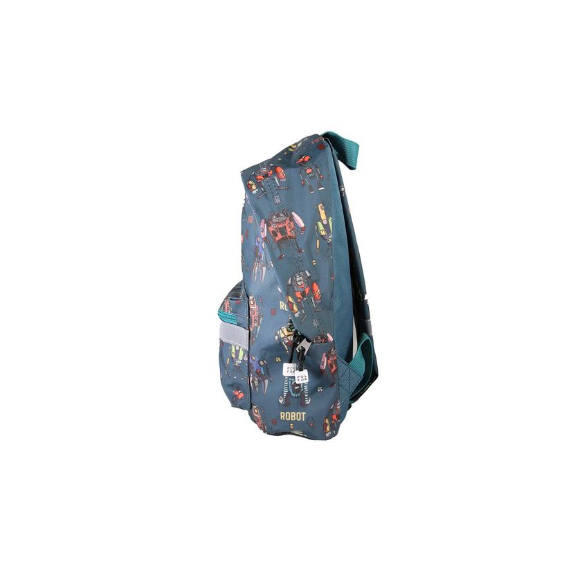 3663842009807-Sac à dos maternelle Robot - 1 compartiment - Marine - Pol Fox--2