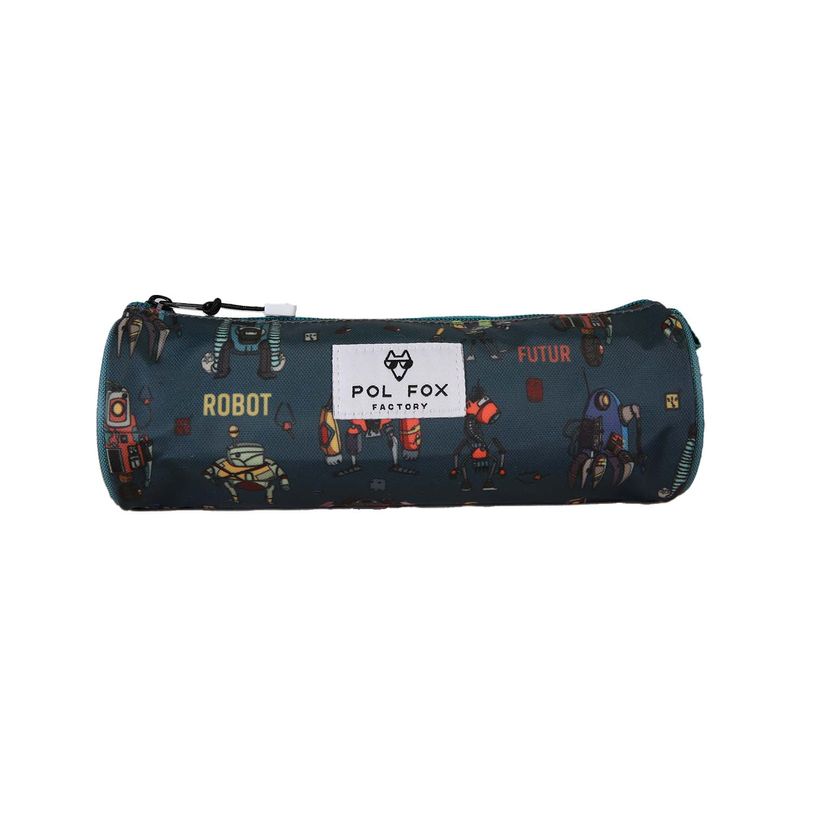 3663842009814-Trousse ronde Robot - 1 compartiment - Marine - Pol Fox--0