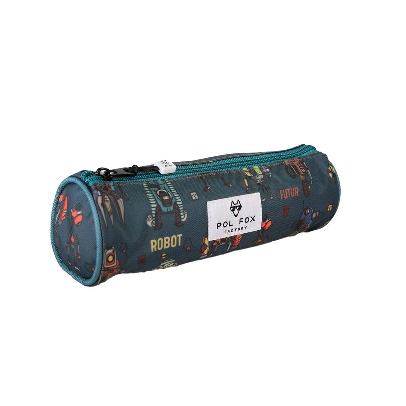 3663842009814-Trousse ronde Robot - 1 compartiment - Marine - Pol Fox--1