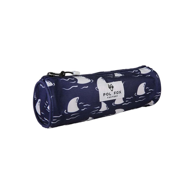 3663842009920-Trousse ronde Shark - 1 compartiment - Marine - Pol Fox--1