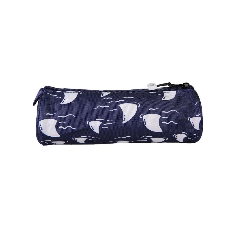3663842009920-Trousse ronde Shark - 1 compartiment - Marine - Pol Fox--3